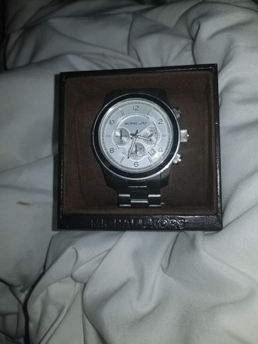 Limited-Edition Oversized Lennox Pavé Silver-Tone Watch