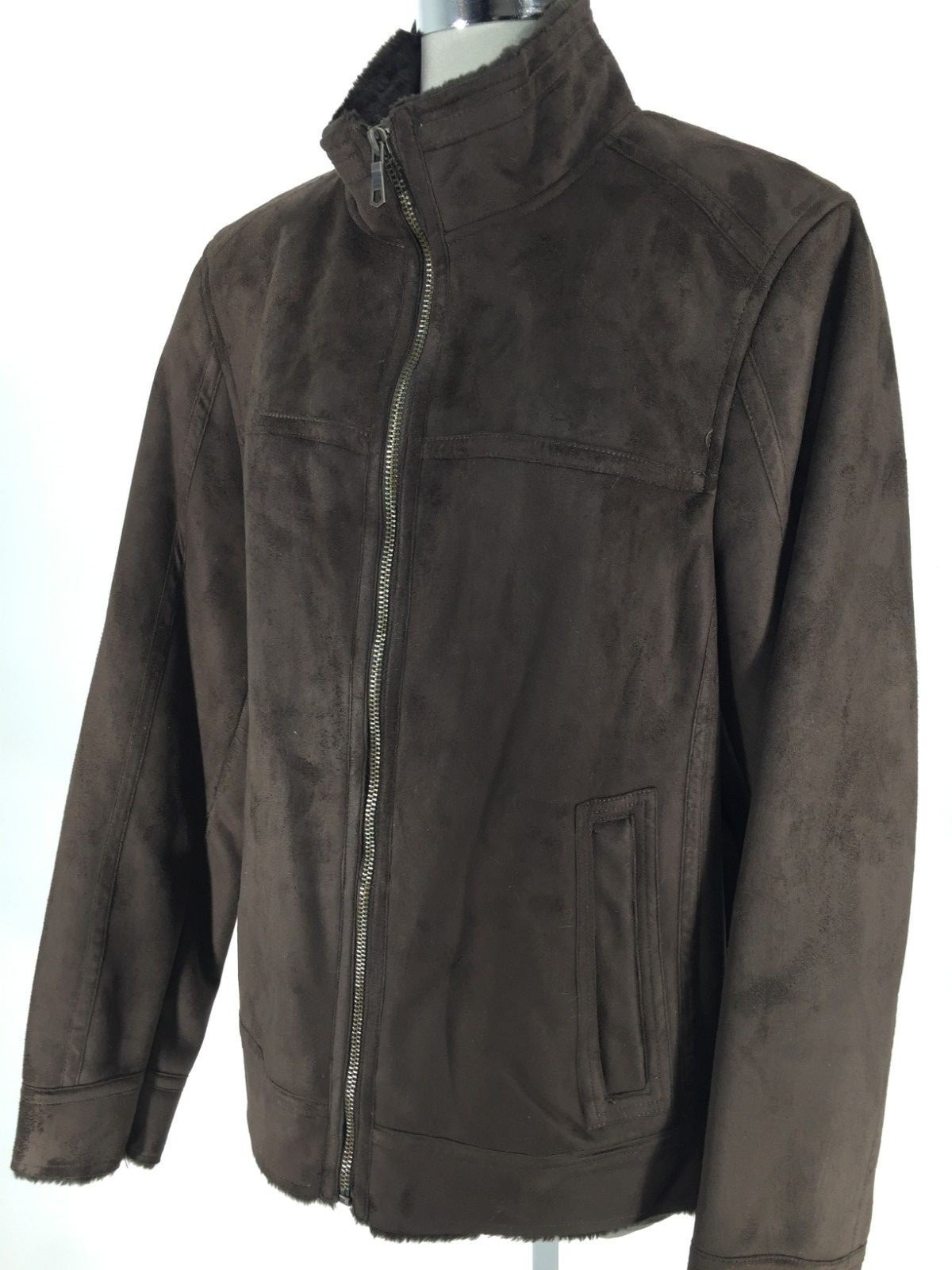 

НОВАЯ коричневая мужская куртка из искусственной овчины Tommy Hilfiger NWT, размер , $295, Коричневый, Faux