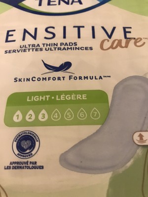 Tena Sensitive Care Ultra Thin Pads 30 Ct Light Lot Of 4 Packs