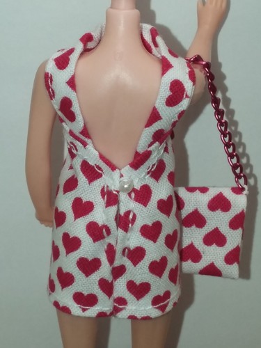 Topper Dawn Doll Valentine's Mini Dress & Bag Item 255
