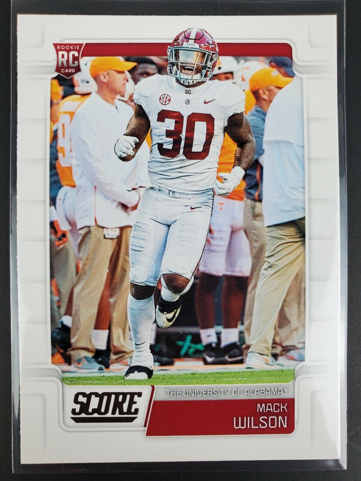 2019 Panini Score Mack Wilson RC Alabama Cleveland Browns Rookie Card #371. rookie card picture