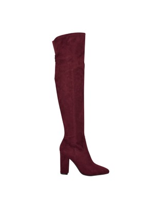 

Ботинки женские GUESS Maroon Gore Logo Mireya с квадратным носком на блочном каблуке, GWMIREYA2