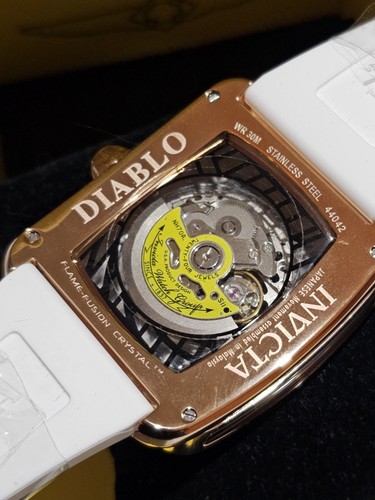 Pre-owned Invicta - Diablo - S1 Rally - Automatic - Nh70 Rose Gold / White - Mens Watch