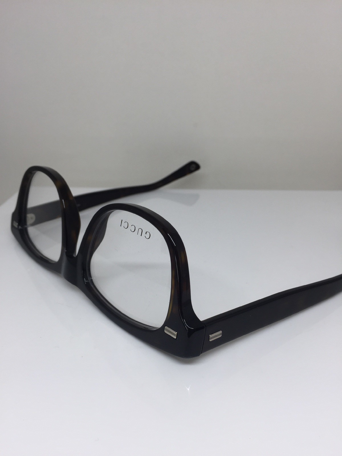 Pre-owned Gucci 3769 Eyeglasses Gg 3769 Optical Eyeglasses C. Wr9 Dark Brown Havana In Clear Demo Lenses