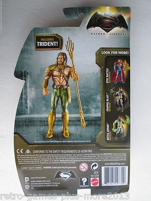 Batman vs Superman: Aquaman Action Figure (Mattel, 2015) Brand New