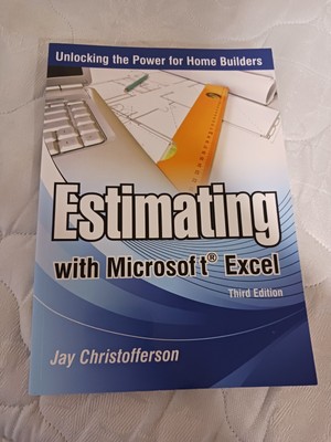 Estimating With Microsoft Excel 3rd Edition by Jay Christofferson VG Paperback!!