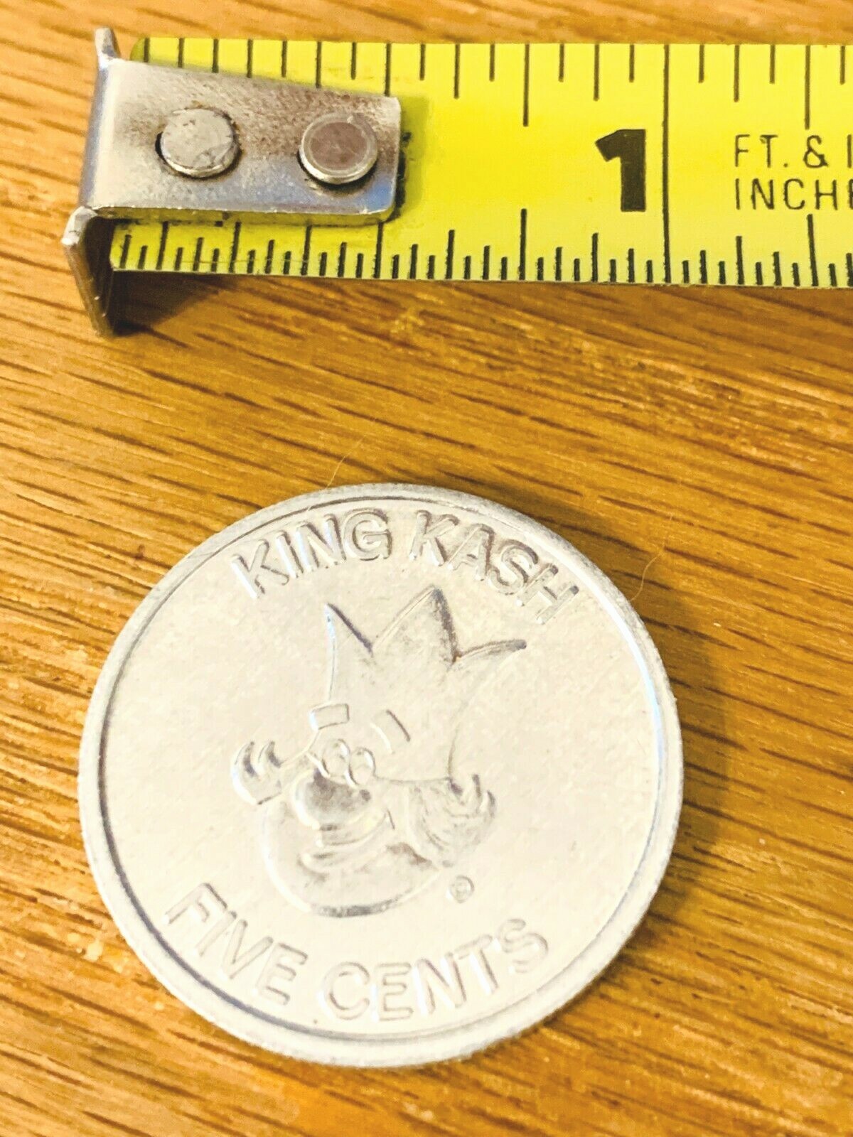 KING KASH Burger King 5 Cents Aluminum Token VINTAGE | eBay