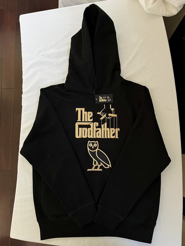 OVO X The Godfather Gold Owl Embroidered Hoodie Black OVO X The Godfather Gold Owl Embroidered Hoodie Black