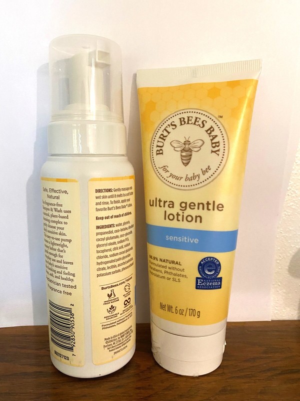 Burt's Bees  Baby Foaming Shampoo & Wash and Lotion Set