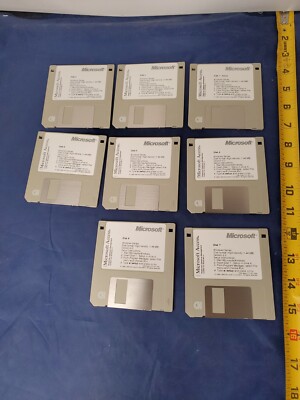 Vintage Microsoft Access Installment Disks 1 Through Disk 8 