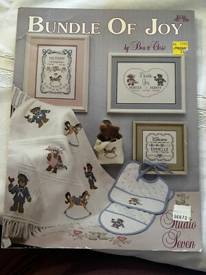 Vintage Counted Cross Stitch,  Bundle of Joy Patterns, Studio Seven, Bea & Chris