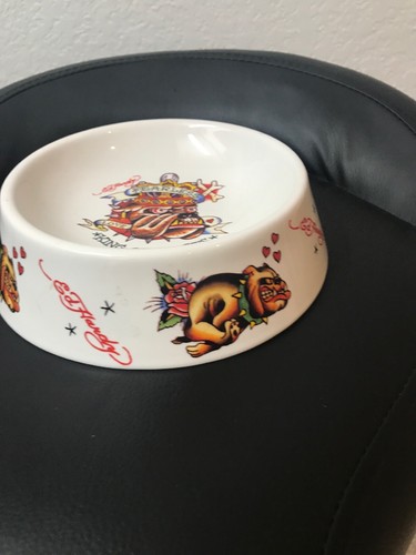 Ed hardy Tattoo Dog Dish King Of beasts Rogue Monk