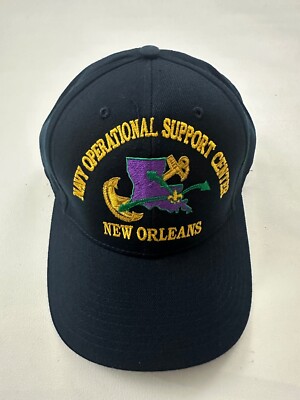 The Corps Navy Operational Support Center Logo Blue Baseball Cap Hat One Size