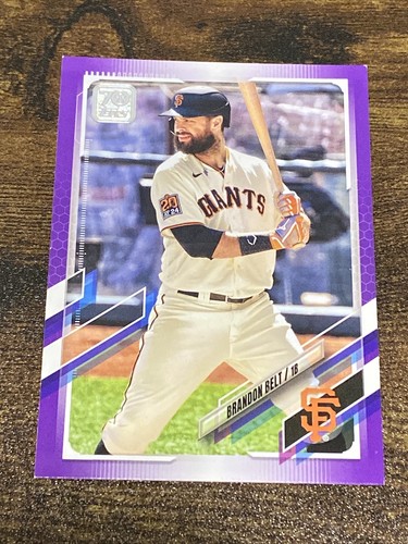 2021 Topps Series 2 Brandon Belt #405 Purple San Francisco