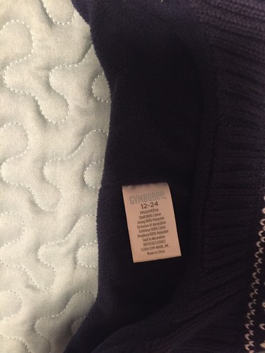 Gymboree Navy/White Winter Hat Infant Boys Size 12-24 Months