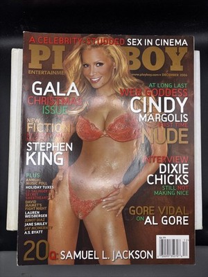 Playboy Magazine December 2006 Cindy Margolis Stephen King Dixie Chicks