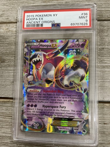 Graded PSA 9 2015 Pokemon XY - Hoopa Ex - Ancient Origins | eBay