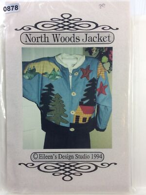 1994 Eileens Design Studio Crafts North Woods Jacket Sizes P S M L XL