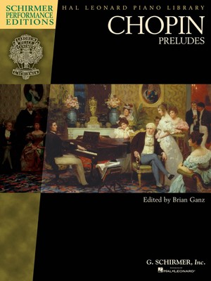 Chopin Preludes for Piano Solo Classical Sheet Music G Schirmer Performance Book