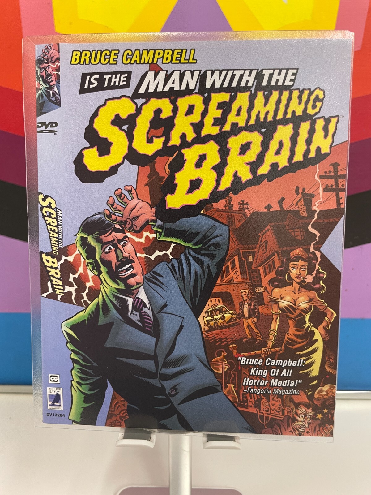Man with the Screaming Brain DVD *Disc and cover art in archival sleeve NO CASE