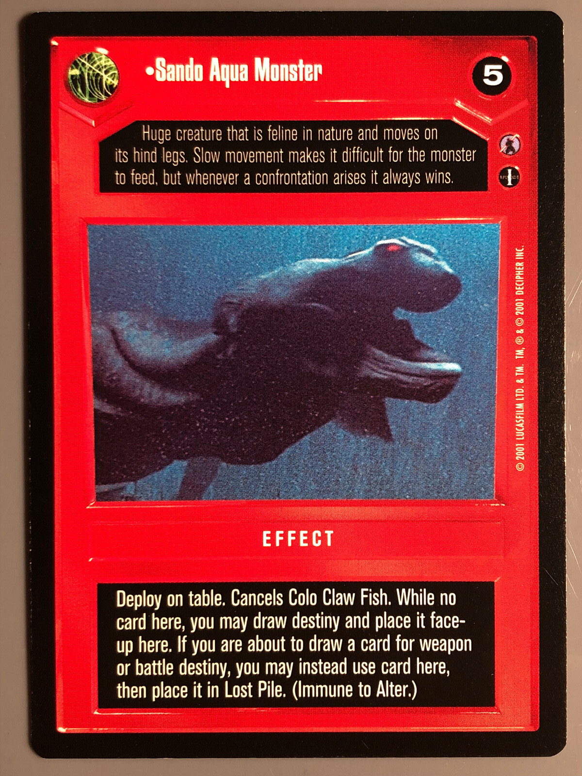Star Wars CCG BB Premium Reflections III : Sando Aqua Star Wars CCG BB Premium Reflections III : Sando Aqua