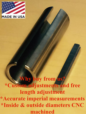 Briggs 3/4'' to 1'' Inch w/Step Key Gas Engine Pulley Crank Shaft Sleeve Adapter 