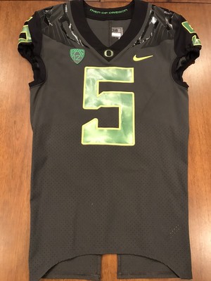 oregon ducks game worn jersey