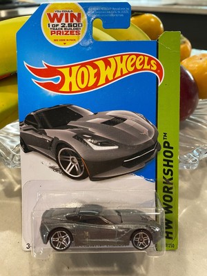 Hot Wheels HW Workshop (2013) Gray 2014 Corvette Stingray Toy Car 207/250
