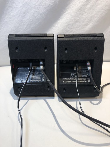 Pair of Acoustic Research AR 570 Powered Partner Speakers With Cords Sound Great