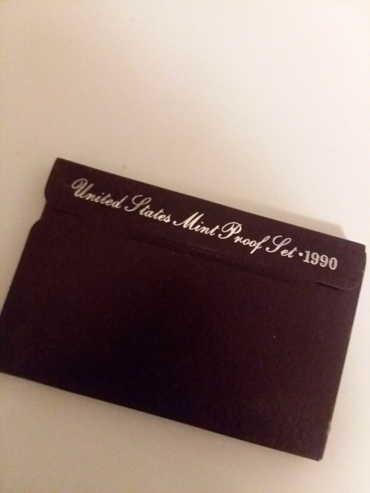 1990-S U.S. MINT PROOF SET...5 COINS...PURPLE BOX...COA