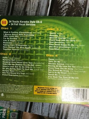 80’s KARAOKE CD LOT - Totally Rad! 13 Dics!!