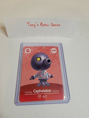 !SUPER SALE! CEPHALOBOT # 439 Animal Crossing Amiibo Card NINTENDO SERIES 5 NEW!