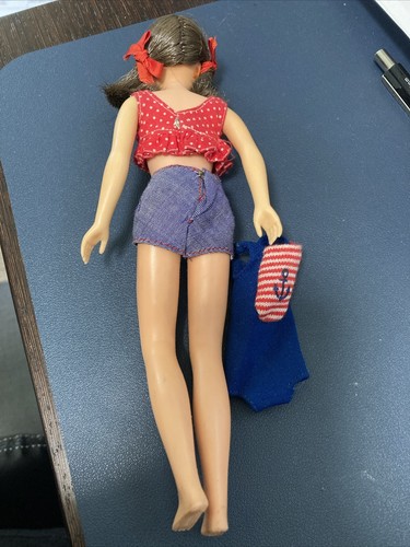 Vintage 1966 Mattel Bend Leg Skooter Scooter Pink Skin 1120 Doll