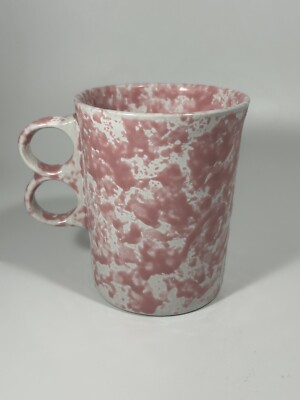 Bennington Pottery Pink Agate Double Finger Trigger Mug 1340 Coffee Cup Vermont