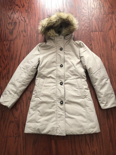 Pre-owned Uniqlo Women Ultra Warm Down Coat Size Xs In Beige