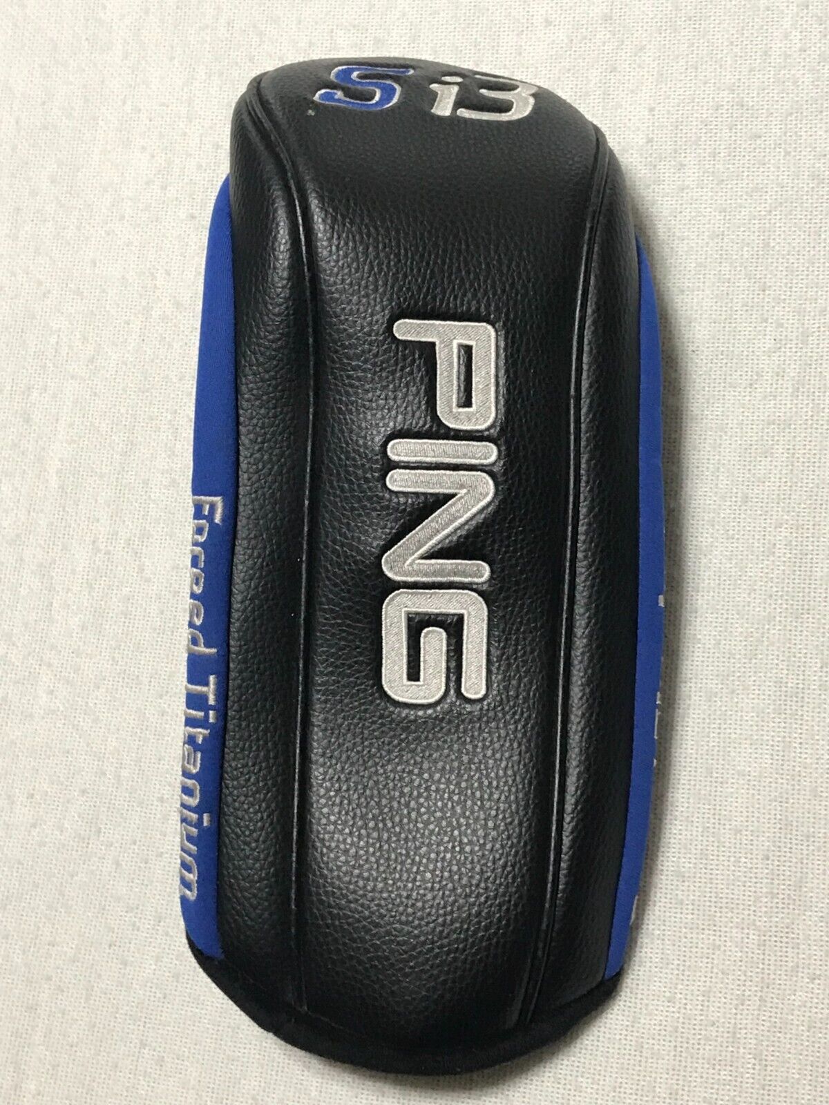Vintage PING Si3 Forged Titanium Driver Headcover Black Blue Vintage PING Si3 Forged Titanium Driver Headcover Black Blue