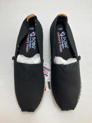 Bobs Skechers Womens Breeze Slip On Black Shoes 32719/BLK NEW
