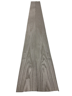 Dyed Silver Oak Raw Wood Veneer 2 sheets 103'' x 6'' 712E