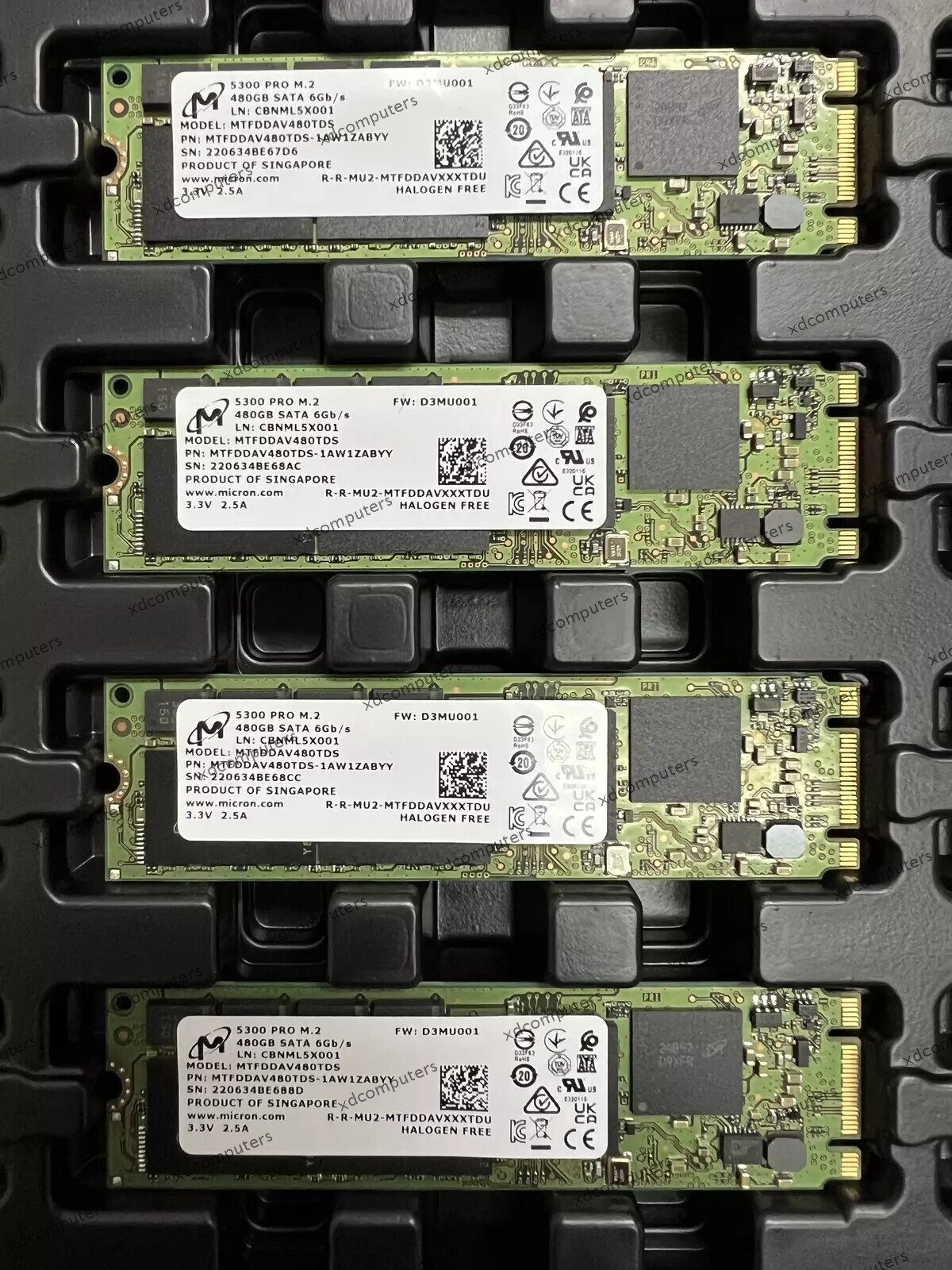 1pcs Micron 5300 PRO 480GB M.2 SSD SATA 6Gb/s MTFDDAV480TDS 
