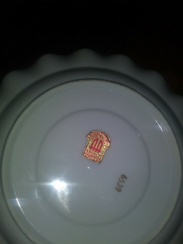 Ardalt Japan Lenwile China Hand Painted Gold Embellished Scalloped Tea Cup