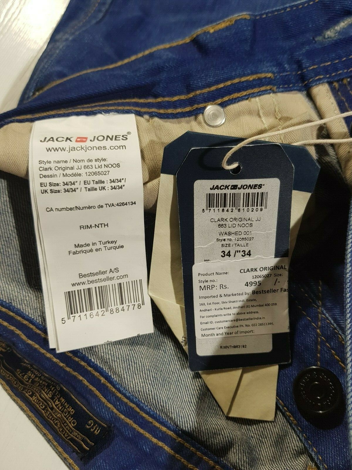 jack & jones clark original jj 903 regular fit jeans