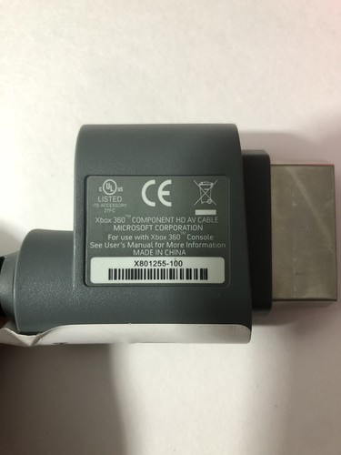 Genuine Microsoft XBOX 360 Console Component HD AV Cable X801255-100