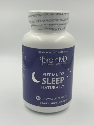 BrainMD Dr Amen Put Me to Sleep Naturally - 90 Chewable Tablets 03/25