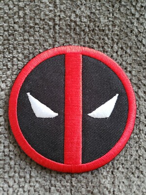 Marvel X Men Deadpool Embroidered Iron On Patch 3'' Diameter US Seller