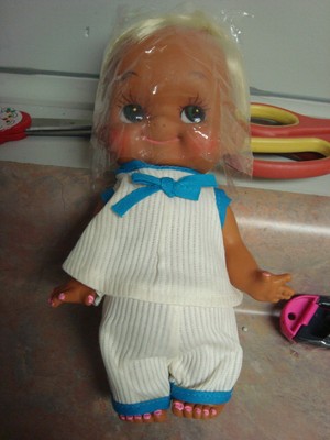 Kewpie Type Plastic Doll..Japan ..9 ins Approx