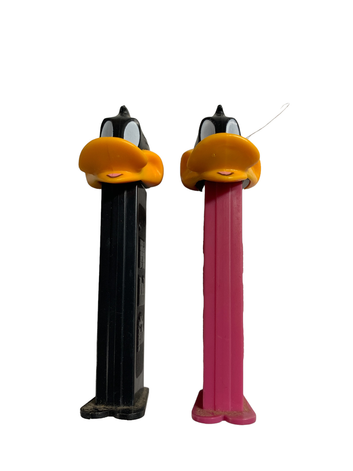 2 Daffy Duck Vintage Pez Dispenser both Rare Black & Red Collectable