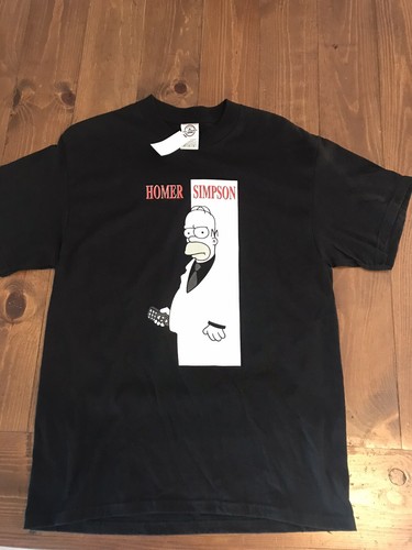 90S DELTA THE SIMPSONS SCARFACE Tシャツ XL Y2K Homer Simpson The Simpsons Scarface Graphic Shirt Tee