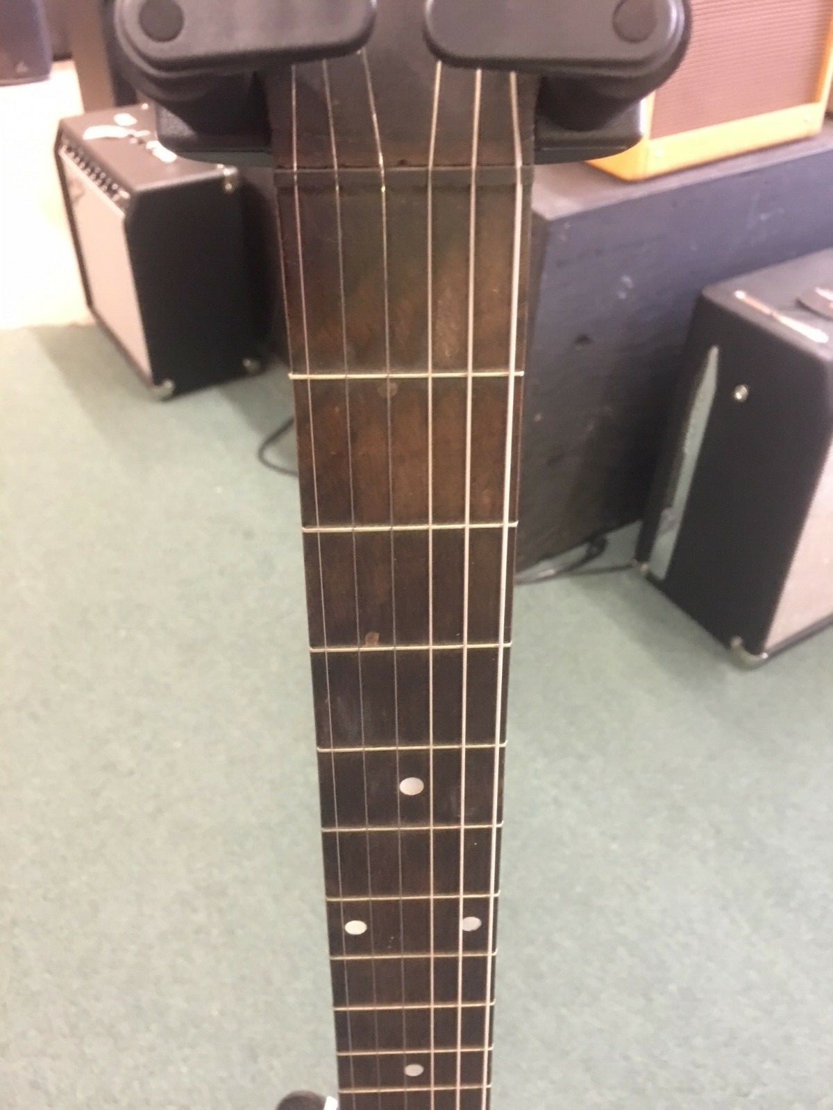 Vintage 6-String Ganjo Guitar / Banjo Open Back Made by Sterling? Banjitar
