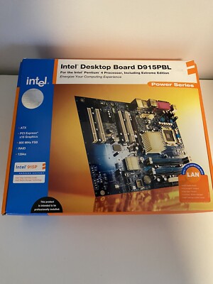 Intel D915PBL Motherboard New Open Box!! Pentium 4 Power Series