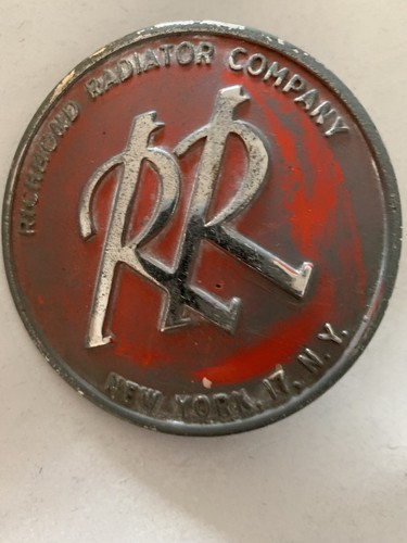 Richmond Radiator Company Advertising Plaque Sign Logo Emblem New York NY